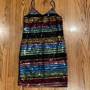 Miss Behave girls sequin dress